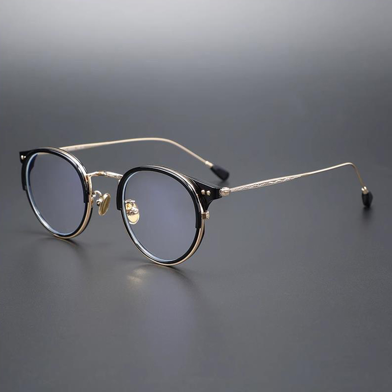 Bijziendheid Bril Mannen Vrouwen Vintage Ronde Brillen Montuur Anti Blauw Licht Bril Mannen-125 150 175 200 225 250 275: Rood / + 550