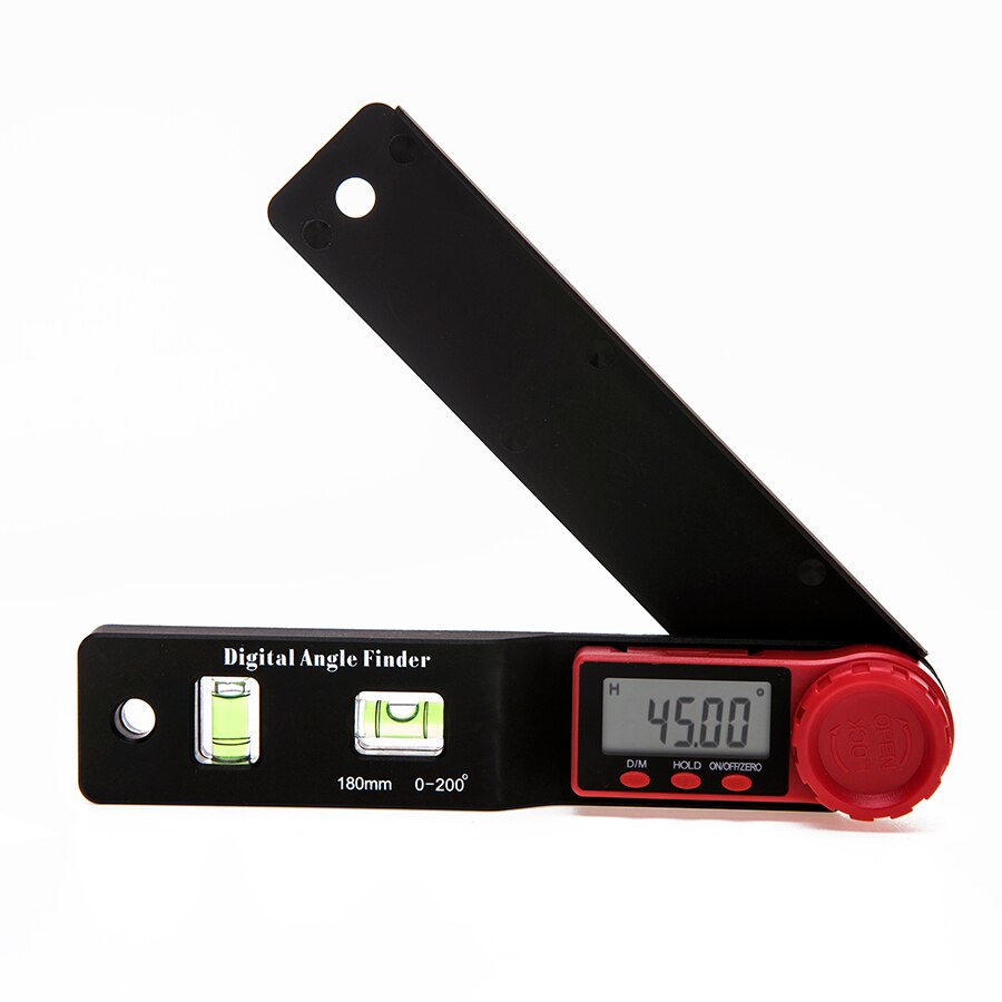 Angle finder Measuring Tool 0-200mm 8'' Digital Meter Angle Inclinometer Angle Digital Ruler Electron Goniometer Protractor: Green