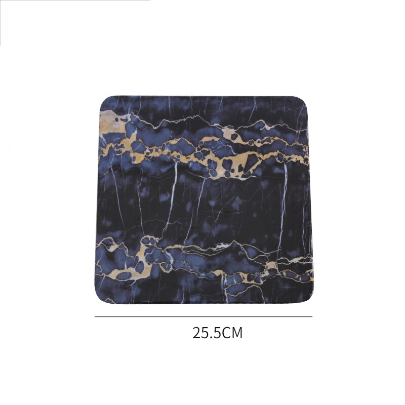 Marble Flat Plate Rectangular Sushi Spaghetti Steak Salad Container Pot Restaurant Japanese Cuisine Barbecue Kitchen: K