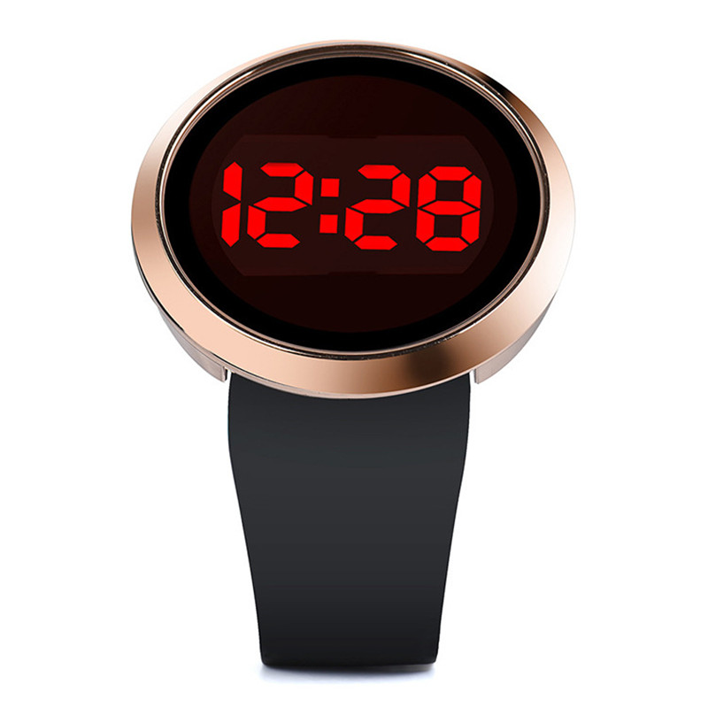 LED alliage tactile montres électronique couple Simple affaires Stable montre pour hommes marée hommes et femmes montre erkek kol saati