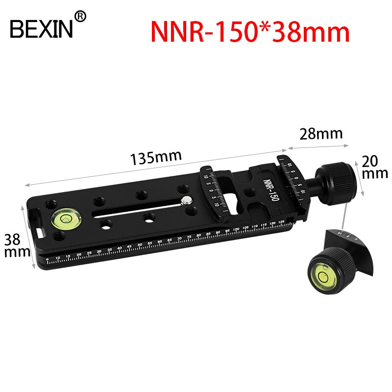 Slide Rail RRS long Quick Release plate Clamp Long-focus Zoom Lens Support Holder Bracket for Arca swiss Tripod camera ball head: NNR150