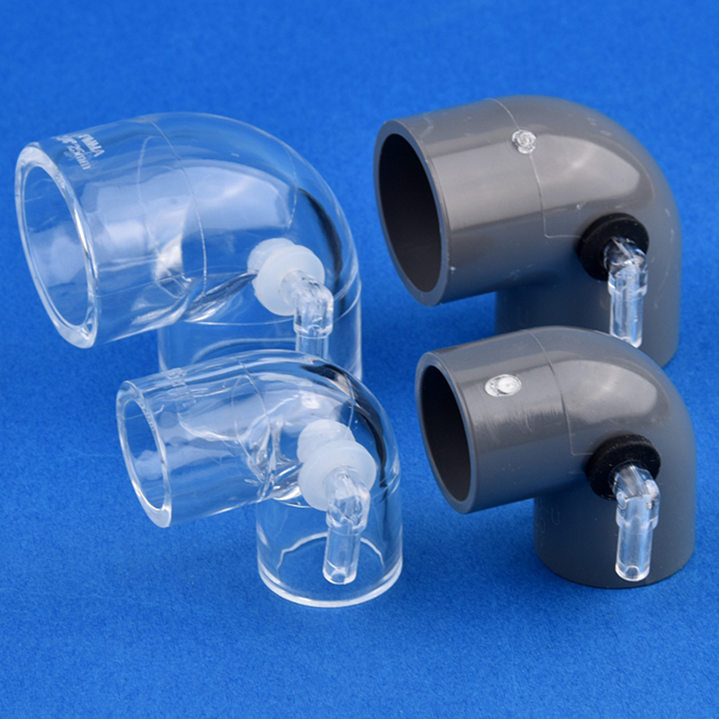 Pvc Elleboogconnector Fish Tank Anti-Sifon Connector Backflow Preventie Bodemfilter Backwater Proof Toenemende Zuurstofverbinding