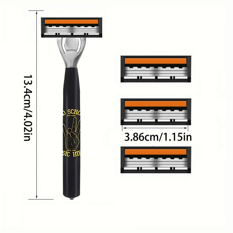 Lames de rasage pour hommes lame à trois couches rasoir de barbier rasoir de sécurité réutilisable lame importée lames de changement de tête multi-outils
