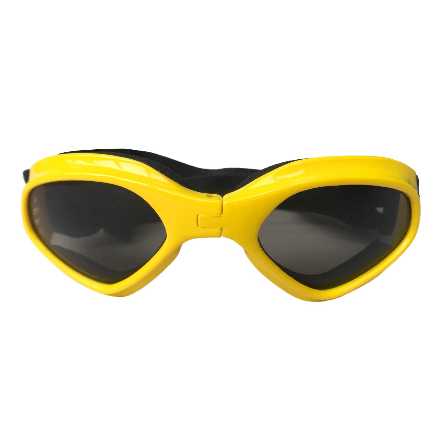 Gafas de sol para perros pequeños, lentes de protección contra la nieve, UV, plegables, resistentes al viento, para el cuidado del perro: Yellow