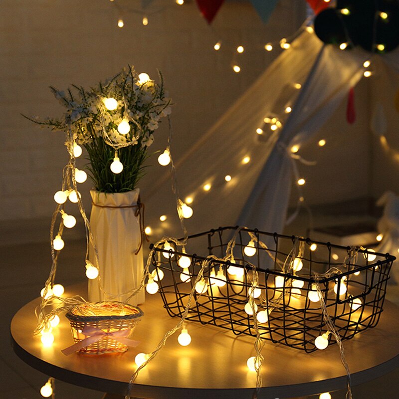 2M Bal Led String Licht 20LED Ketting Fairy Lichten Kerst Wedding Outdoor Decor Battery Operated