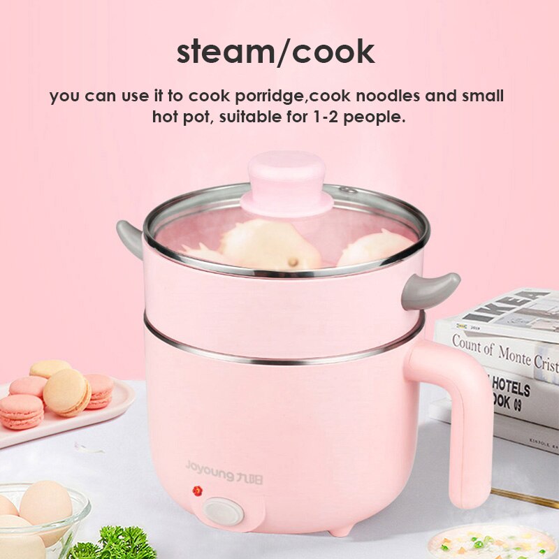 Joyoung GD76 Electric Cooker Household Steaming Cooking Mini Cooker Pot Multi Cooker Safety Protection Cooking Pot