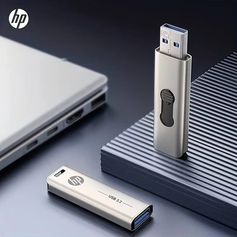 USB-флеш-накопитель HP 3,2, 32 ГБ, 64 ГБ, высокоскоростные палочки, внешний накопитель, металлическая ручка, творческая личность, автомобильная музыка