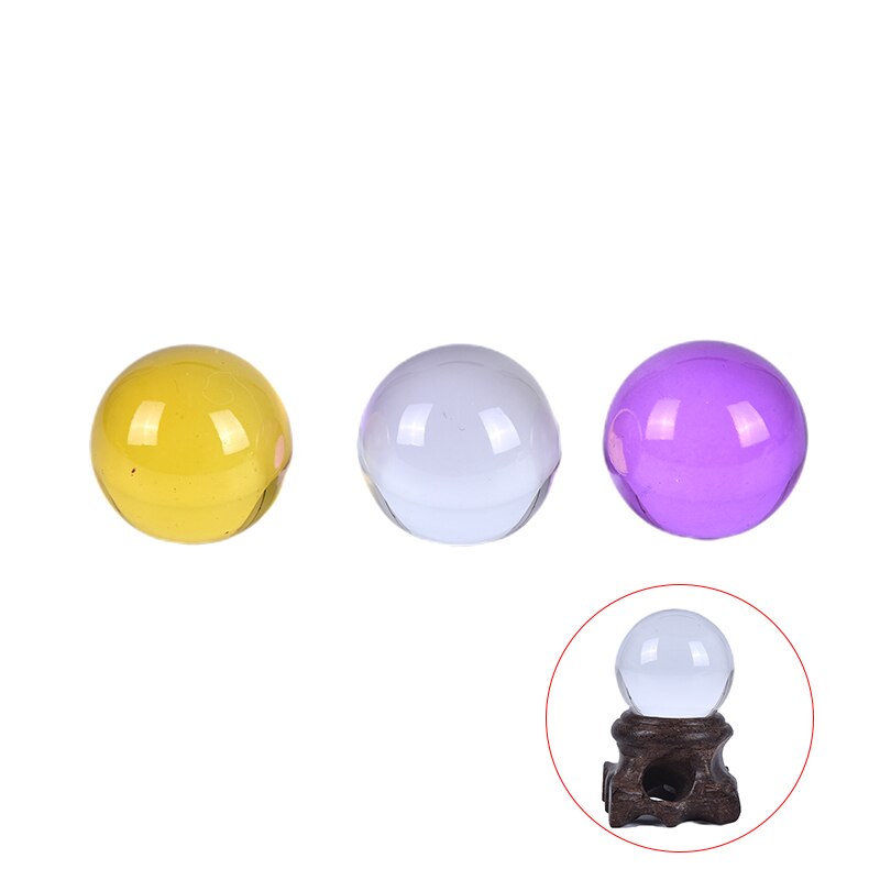 30mm boule de cristal Quartz verre Transparent boule sphères boule de verre photographie boules cristal artisanat décor Feng Shui