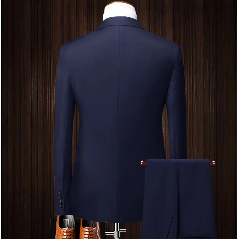 Traje (Blazer + Pantalones) para hombre, traje de negocios de , talla grande, ropa de trabajo , vestido de novia para novio, mejor traje
