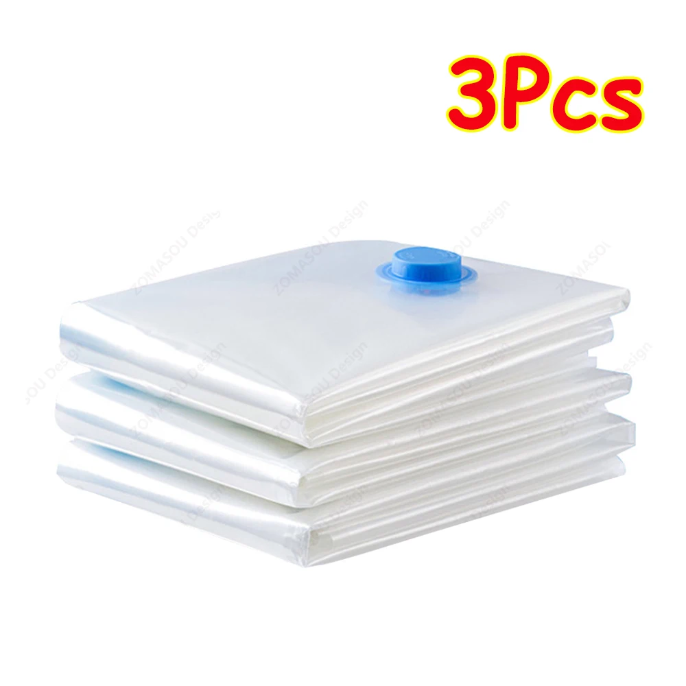 1-24Pcs Vacuum Storage Bags Vacuum Seal Bag Reusable Space Saving Bags Folding Compressed Organizer Bag For Clothes Bedding: L / green