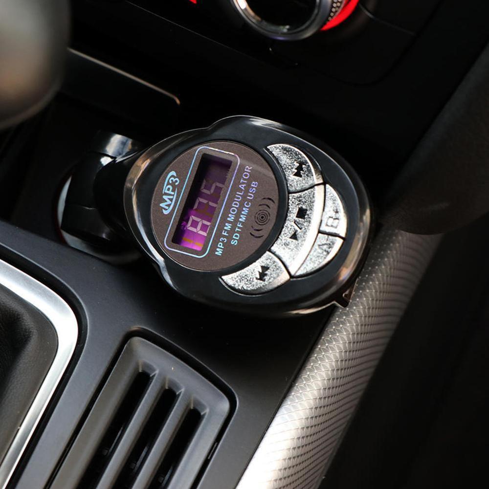 4 in1 Car MP3 Player Wireless FM Transmitter Modulator Playerer SD Transmitt Remote CD USB Car Stereo Built-in MP3 Wire D5F5