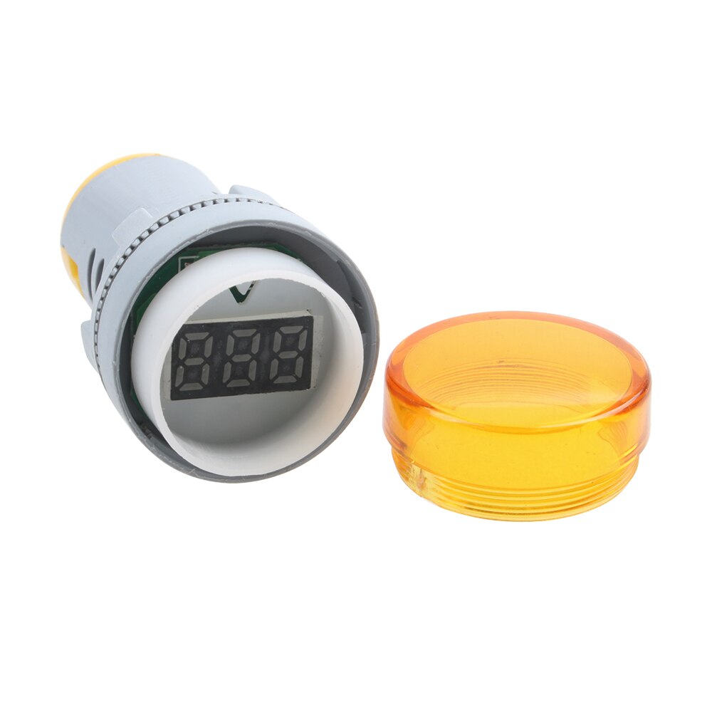 22MM AC 60-500V LED Voltmeter voltage meter indicator pilot light Red Yellow Green white Blue digital