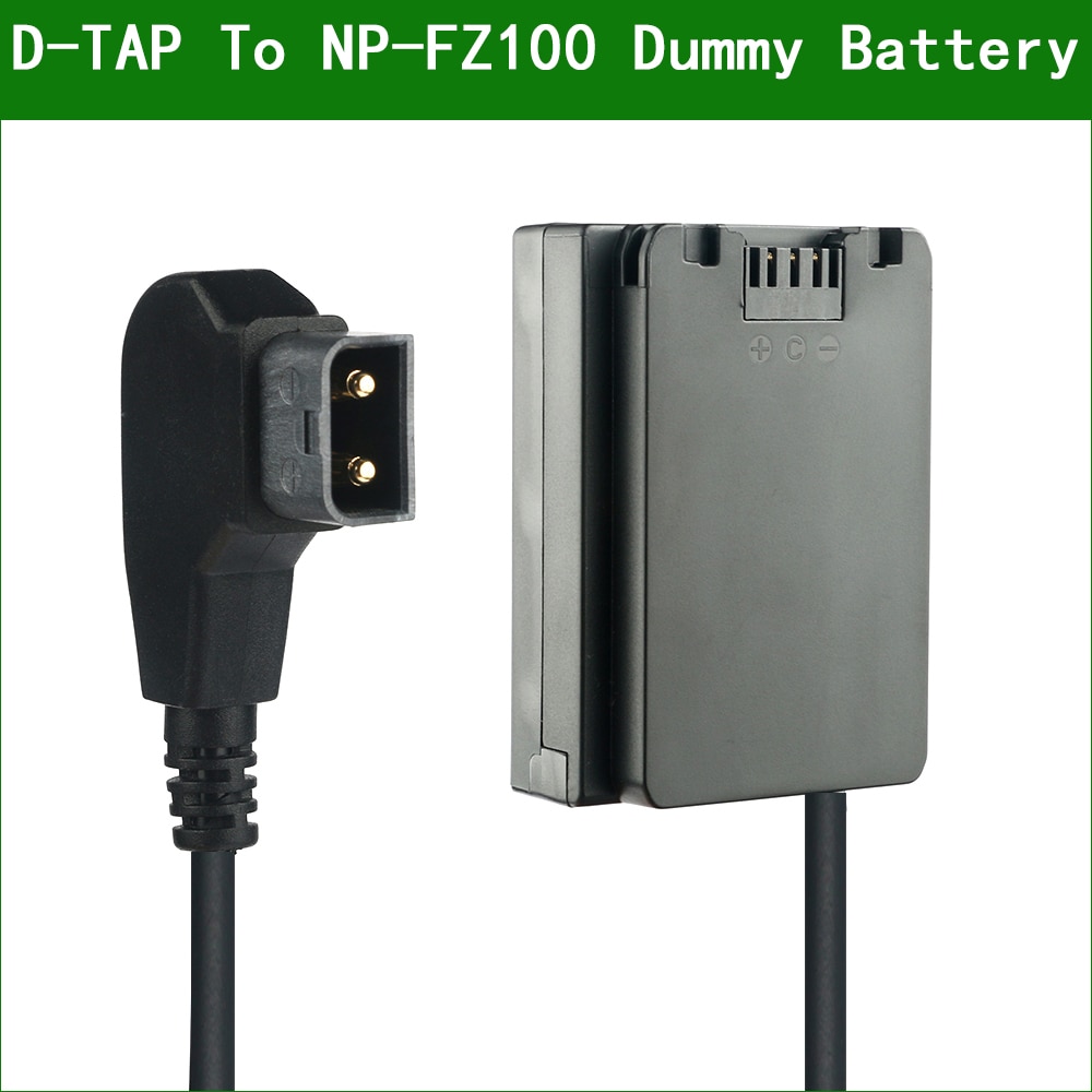 D-TAP To NP-FZ100 Dummy Battery NP FZ100 DC Coupler for Sony Alpha A9 ILCE-9 7M3 7RM3 A9S A9R A7III A7R3 A6600 A7RIII