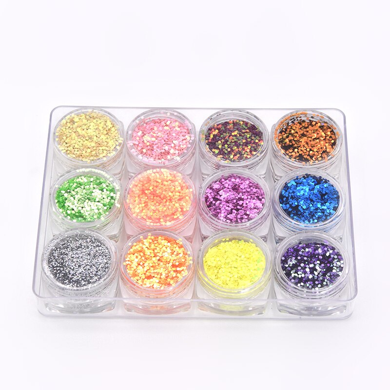 Verschillende Maten Vormen Mermaid Tranen Kleur Shift Glitter Persuasion Kleur Shift Glitter 12 Stuks In Set: KC025