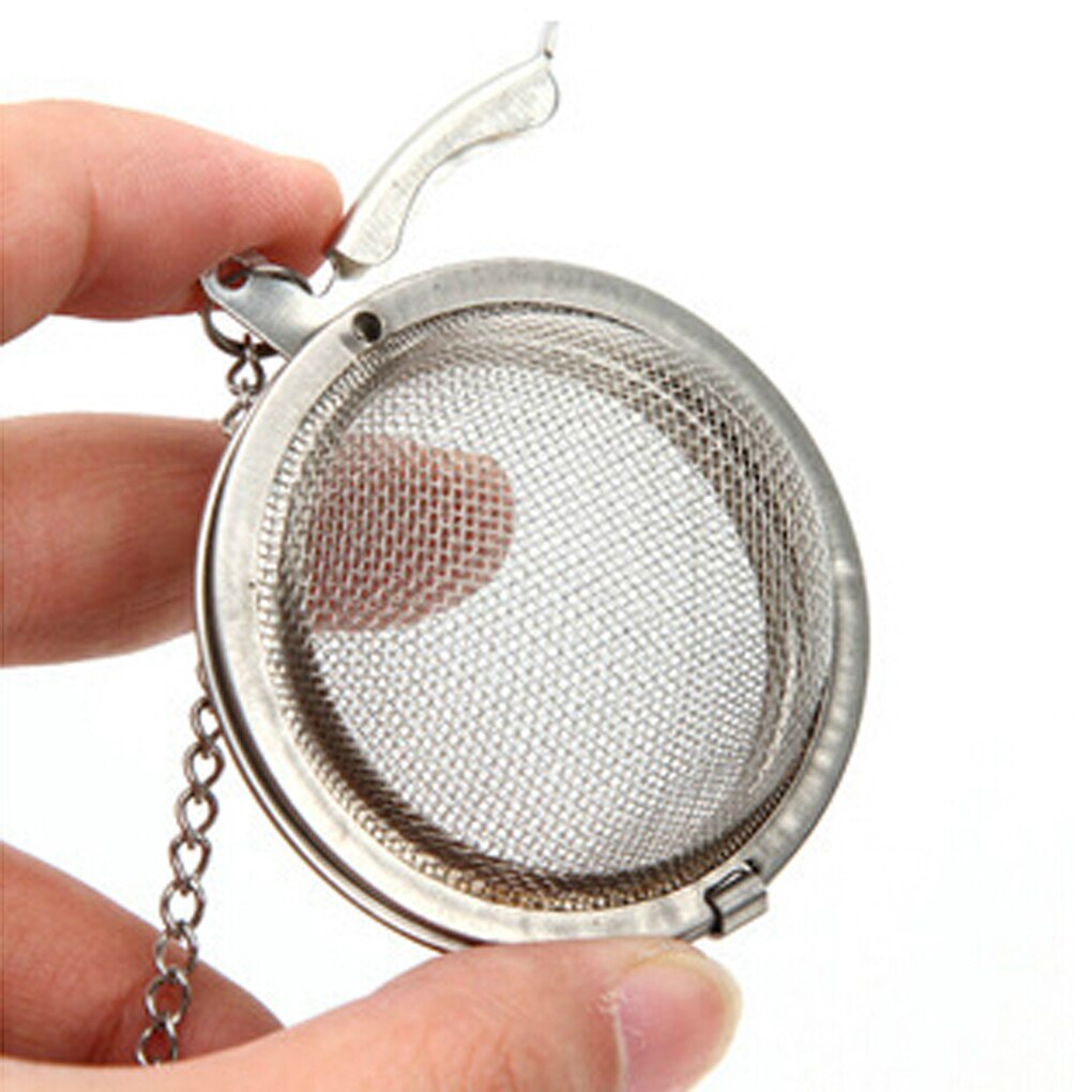 1PC Stainless Steel Tea Infuser Sphere Locking Spice Tea Ball Strainer Mesh Infuser Tea Filter Strainers Kitchen Tools