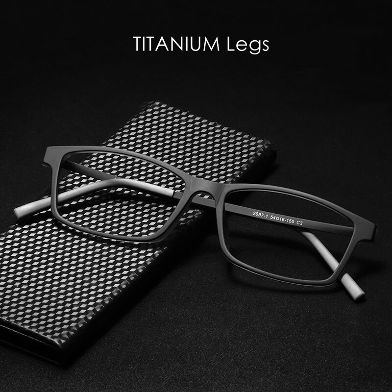 KatKani – lunettes de vue Ultra légères TR90 pour hommes, monture en alliage Super élastique, plein cadre, lunettes de Prescription optique, 2097-1