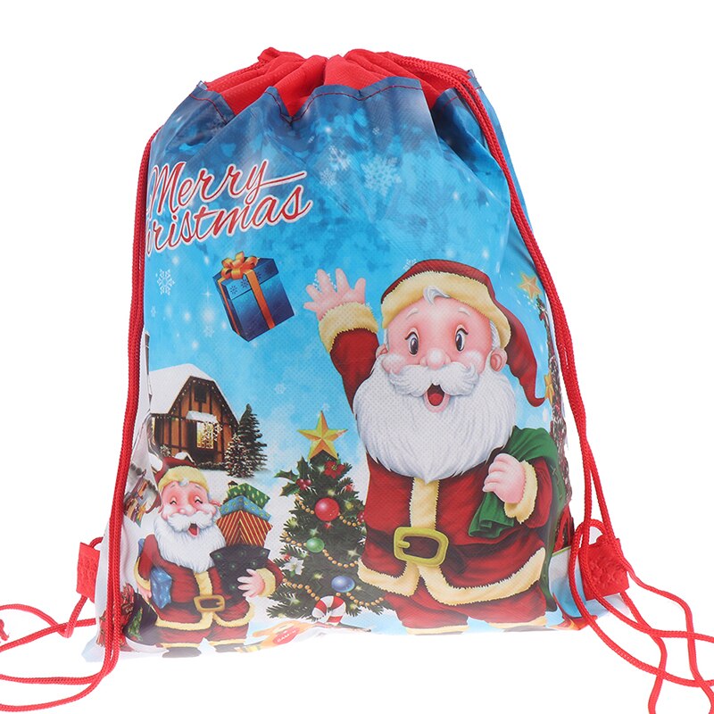 père noël cordon grand sac à dos enfants nouvel an Banquet bas sac à supports de noël sac de bonbons sac de rangement