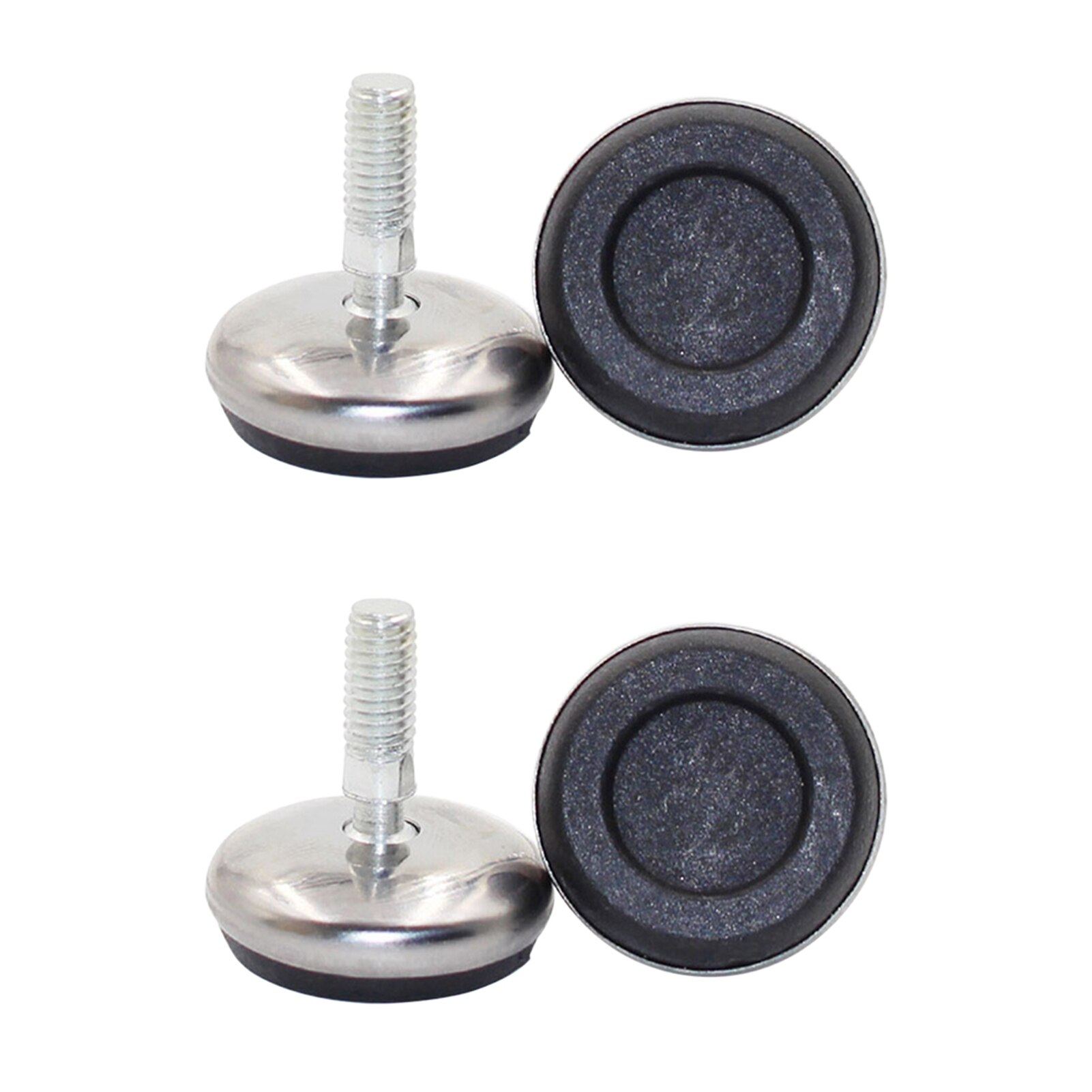 4pcs/pack Joint Stainless Steel Shockproof Hotel Universal Pad Easy Install Sofa Bed Adjustable Threaded Home Furniture Base