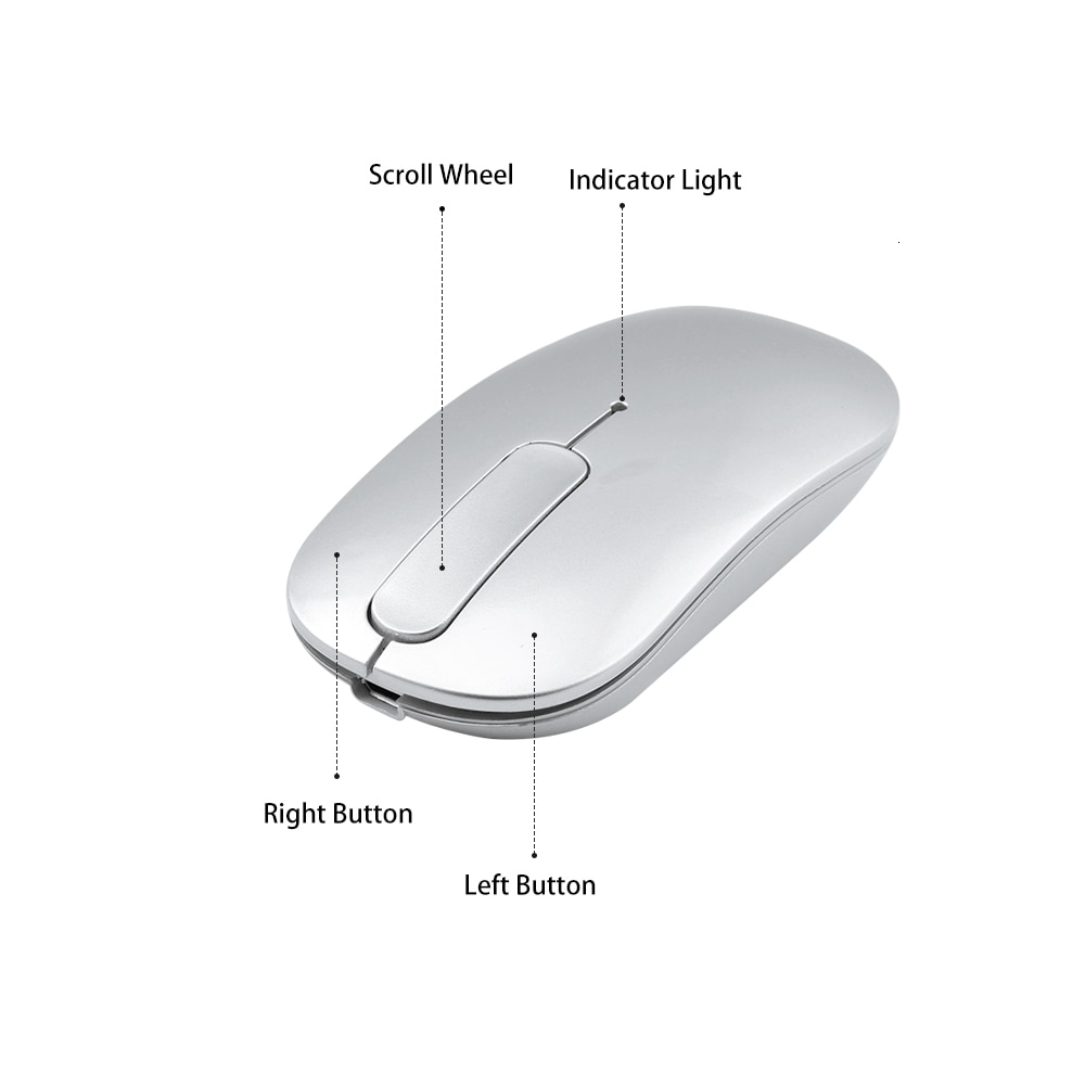 Bluetooth Wireless Mouse Rechargeable Touch Scroll Computer Mouse Silent Ergonomic Slim PC Mause Optical Mice For Macbook Laptop