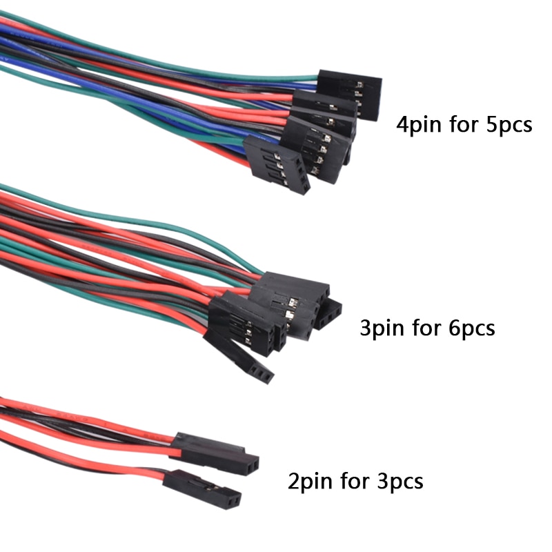 Cables de cableado completos para impresora 3D, rampas Reprap 1,4, termistores de Motor littlebits, 1 lote, 14 Uds.