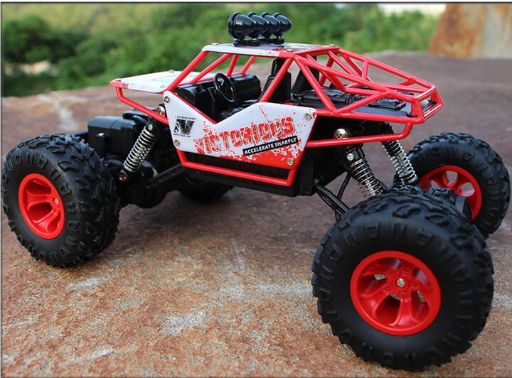 1:12 1:16 4WD RC Autos 2,4G Fernbedienung Modell Buggy High speed Off-Road Fahrzeug klettern Lkw Spielzeug jeeps für Jungen Kinder: 28cm red