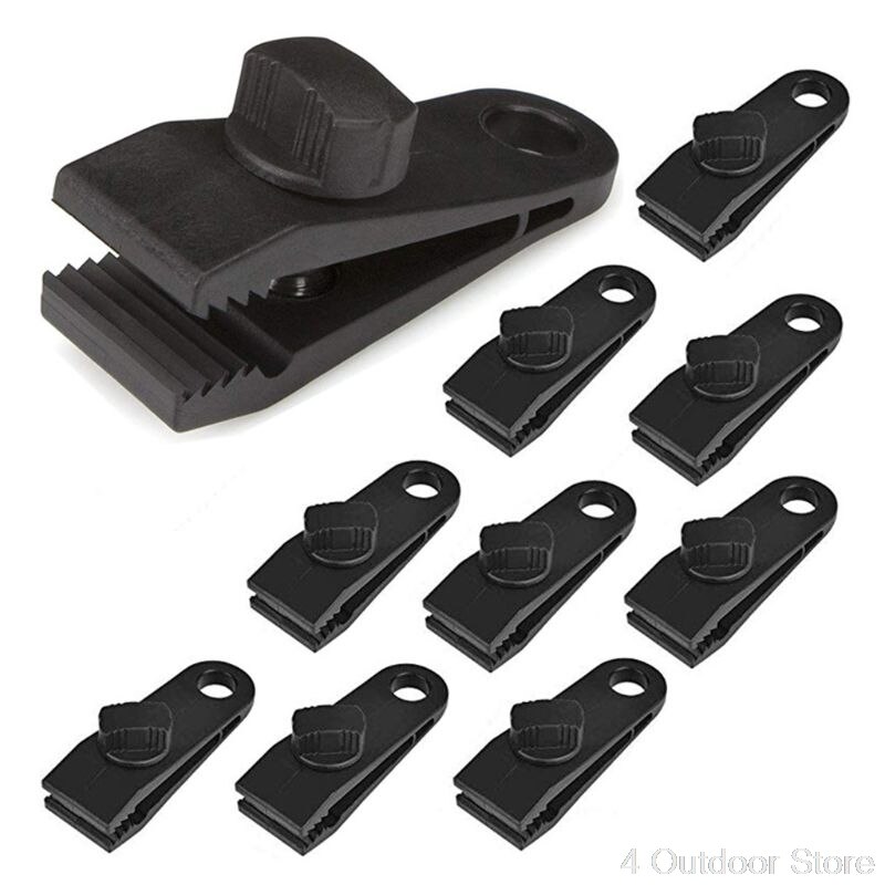10 pieces tarpaulin clips, heavy duty thumb screw, tarpaulin clamps lock grip tent clamps  jy01 20