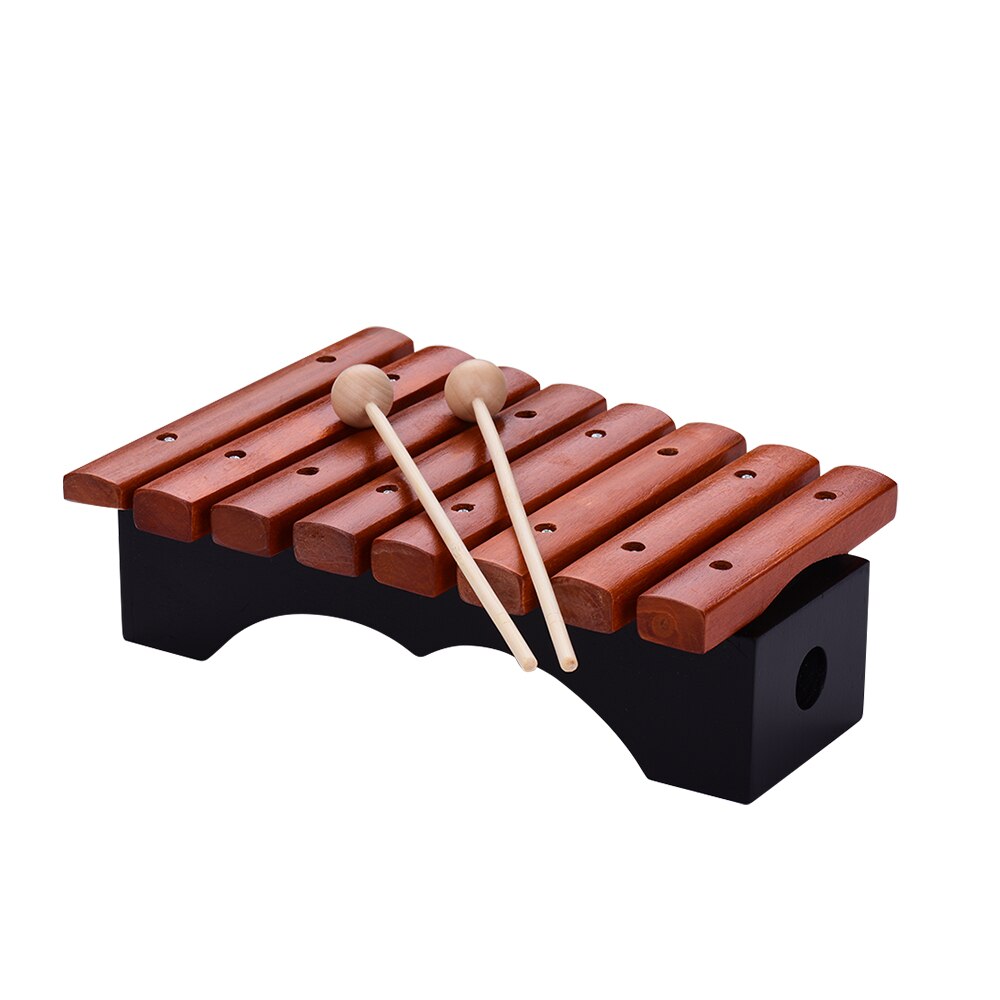 Musical Instrument 8 Notes Wood Xylophone Includes 2 Wooden Mallets for Children Kids Educational Music Toys