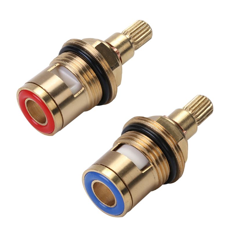1 Paar Vervanging Kleppen Keramische Tap Valve Voor Badkamer Hardware Accessoires Kraan Cartridges 20 Tanden 1/2 Draad