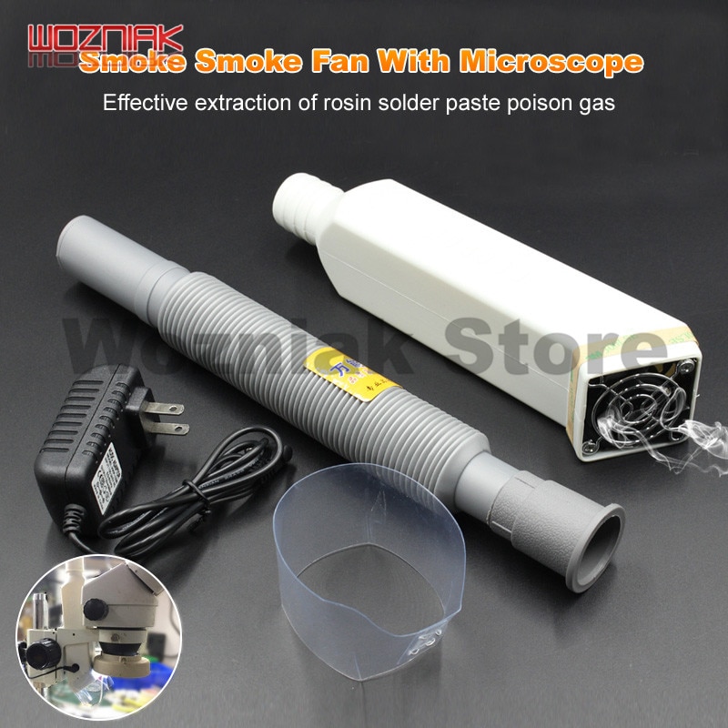 Wozniak Microscope Exhaust fan Effective extraction of rosin welding oil gas oil fume Fume extractor