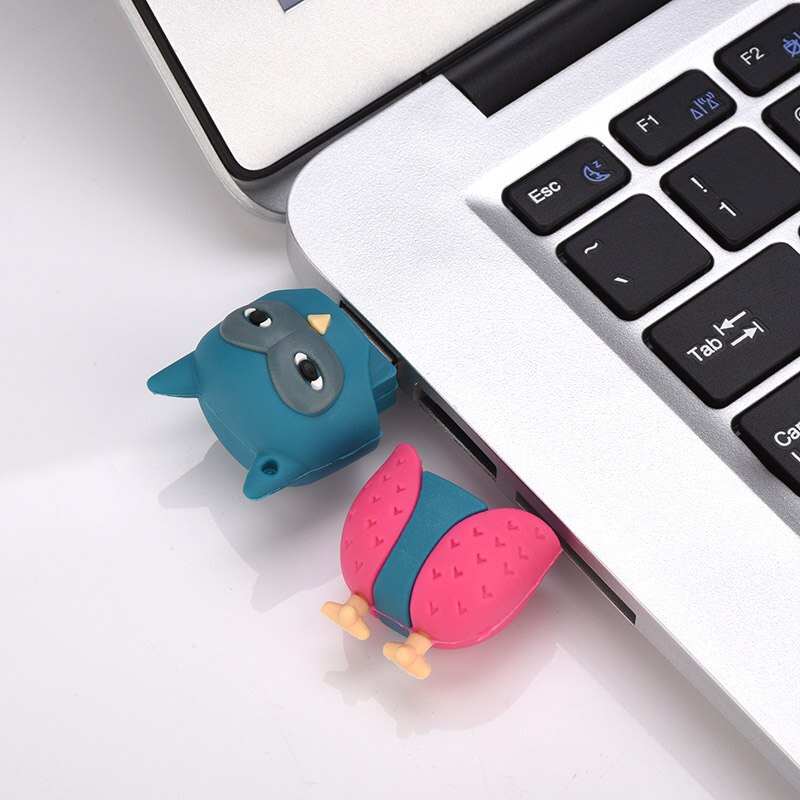 Pamięć USB 32G zabawna pamięć USB 64GB 4gb 8gb 16gb karty pendrive Mini długopis 128gb pszczoła fox sowa