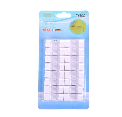 20 stücke Finisher Draht Klemme Hause Ätherisches Draht Selbst-Adhesive Organizer Kabel Clip Verschluss Halter Telefon Linie Schnalle Clips: 3 Set White 16pc