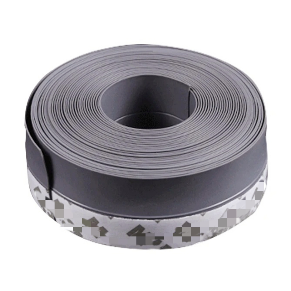 Bande d'étanchéité en caoutchouc pour bas de porte, 5M/10M, pour fenêtre météo, coupe-vent, anti-poussière, auto-adhésive, pour porte et pare-brise: GRIS / 17mm / 3M