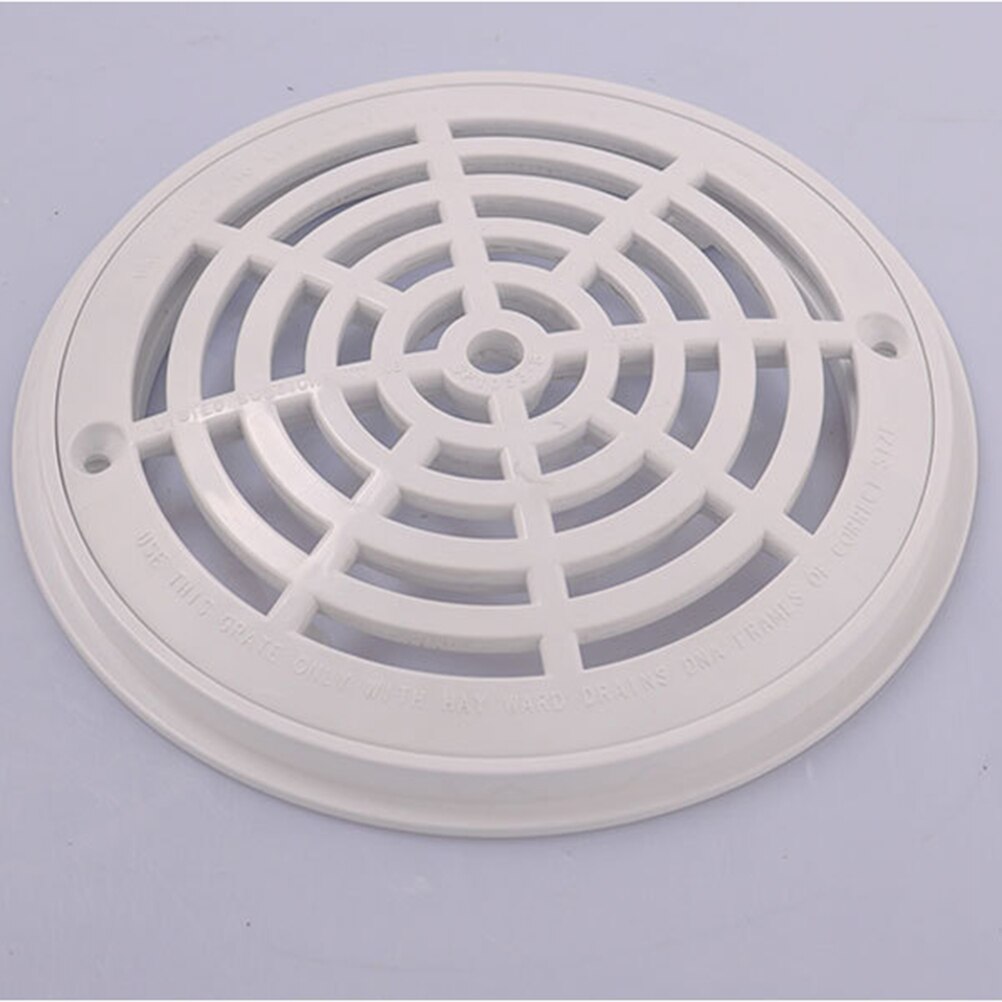 Main Drain Suction Cover White Anti-Vortex Main Drain Suction Cover Plate Replacement for In-Ground Swimming Pools
