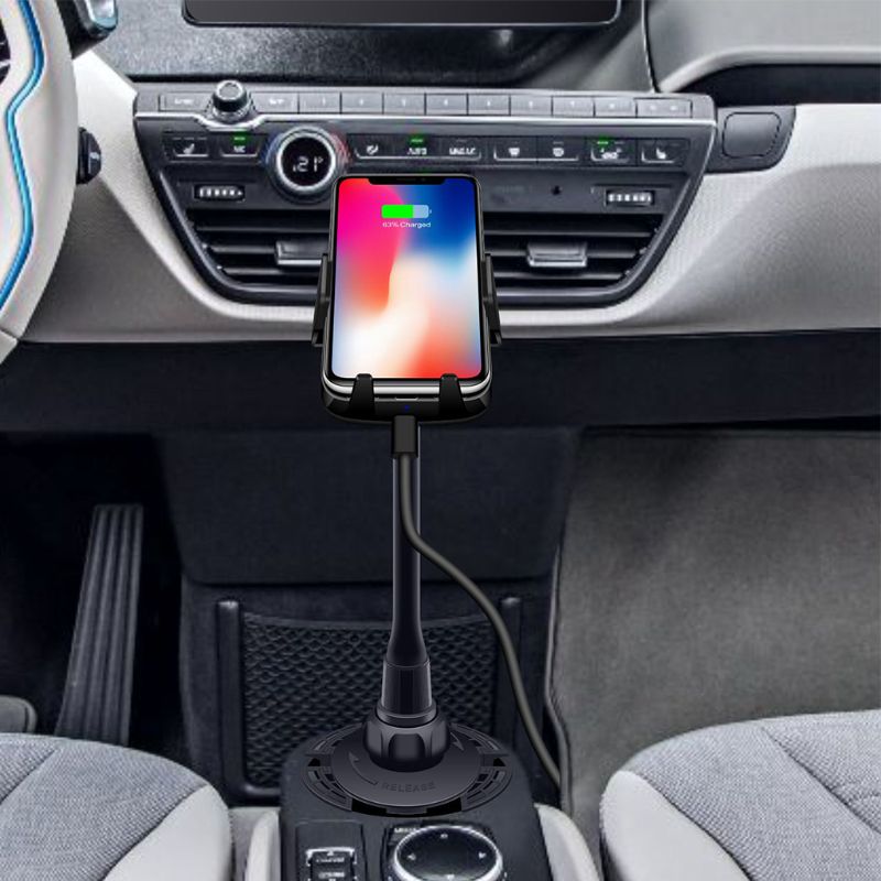 Schnelle Qi Drahtlose Auto Ladegerät Tasse Halter Air Vent Halterung für iPhone X XR XS 8 Samsung S9 S8 S7 s6 Hinweis 9 Telefon Ladegerät