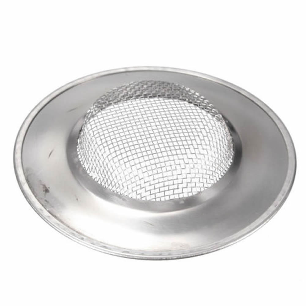 75mm Diameter Stainless Steel Mesh Sink Strainer Drain Stopper Filter Bath Hair Trap Stopper Kitchen Bathroom Strainer