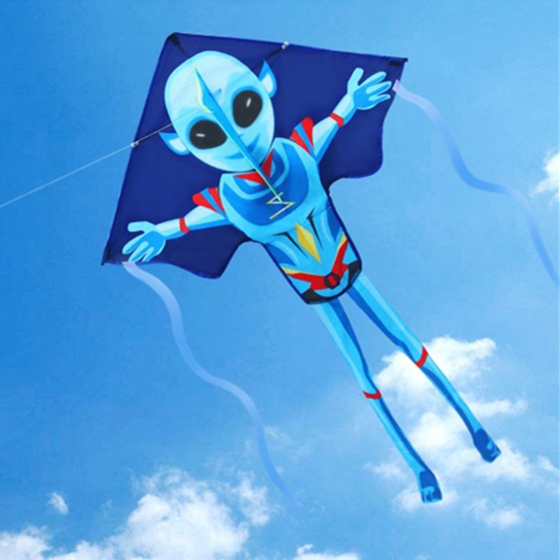 kids kite Speelgoed Mysterieuze Alien Vliegers Outdoor Sport Vliegers voor fun Makkelijk te Vliegen Kinderen