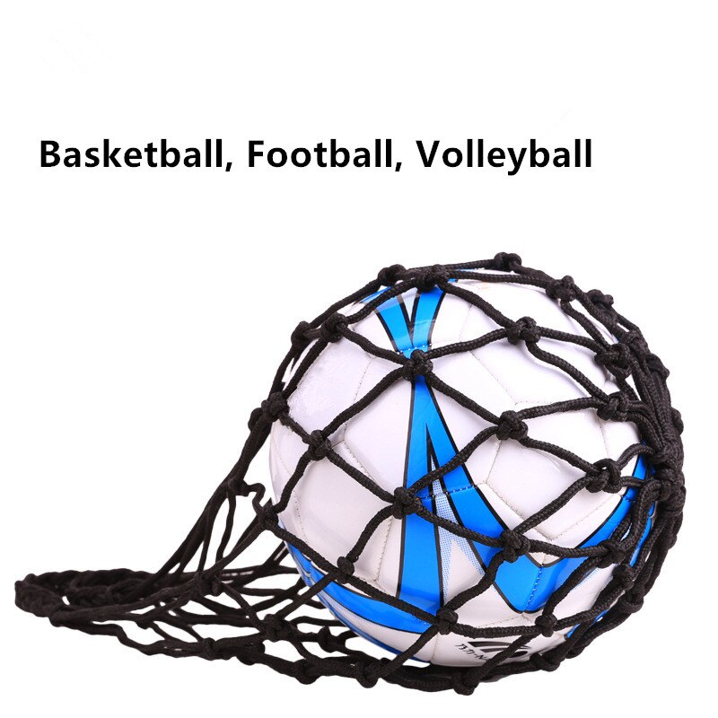 Veving nylon nettpose ballbærende mesh nettpose sport bærbart utstyr fotballballer volleyballball nettpose