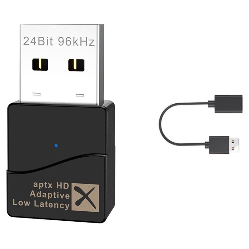 APTX Adptive Bluetooth Transmitter, USB Bluetooth 5.2 Audio Transmitter, Driver-Free, Can Switch APTX Code Freely: Default Title