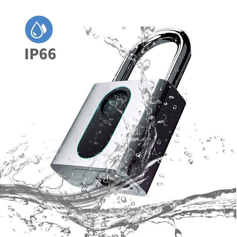 Fingerabdruck-schloss-Clever Keyless Biometrische Schloss für Fitnessstudio, Schließfach, draussen Tür, Rucksack, Gepäck Koffer, Fahrrad, Büro, IP66