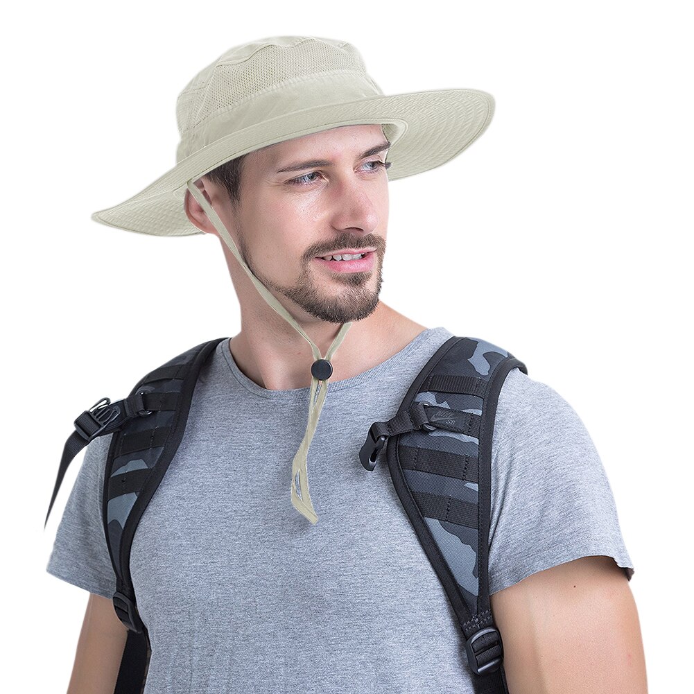 Outdoor Sun Protection Bucket hats for women Men Summer Big Wide Brim Hiking Fishing Travel Fisherman Basin Sun Caps gorras: 5