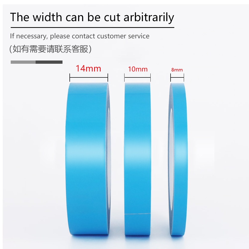 1 roll 8mm 10mm 14mm transfer tape double-sided thermal conduction tape for chip PCB LED radiator electronics field