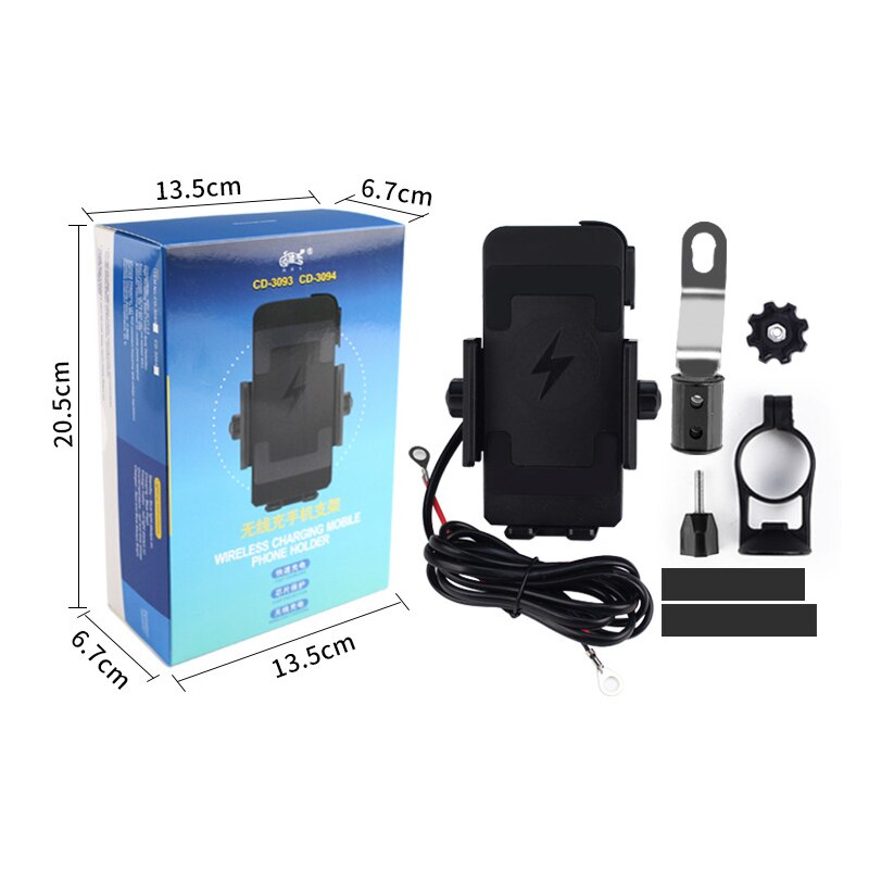 Wireless Charger Motorcycle Charger Mount Motorcycle Phone Holder Qi For Phones Fast Wireless Charge Moto Accessories