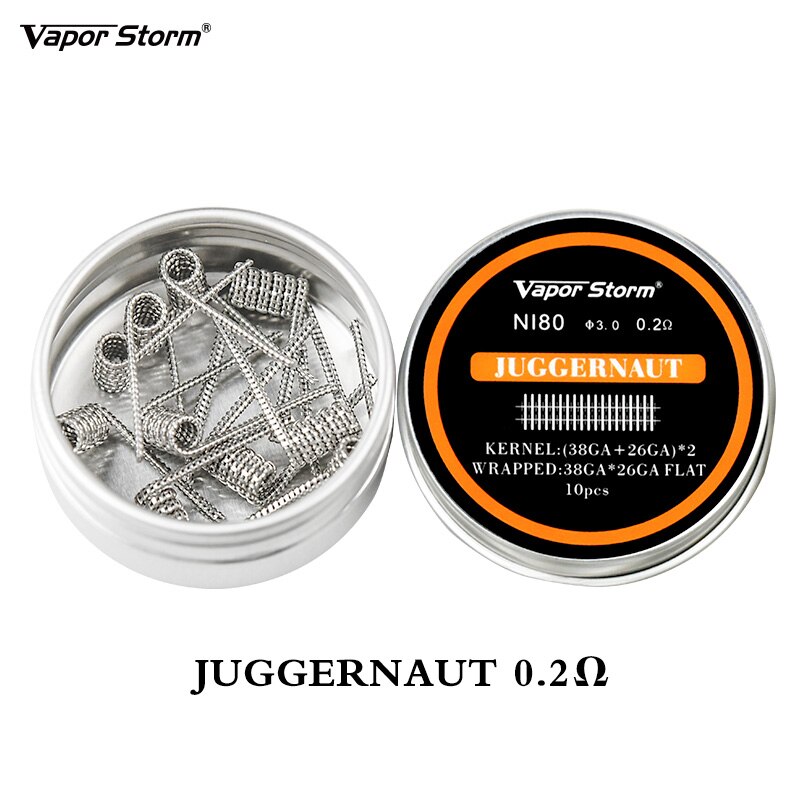 2 boxen NI80 Nichrome Hohe Dichte Außerirdischer V2 Verschmolzen Clapton Vorgefertigte Heizung Spule Elektronische Zigarette Spiralen RDA RTA RDTA Spule: 10x Moloch