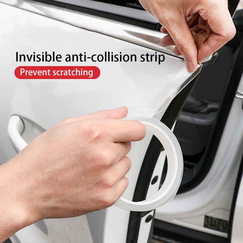Auto Transparante Anti-Collision Stickers Auto Carbon Sticker Auto Instaplijsten Sticker Decal Nano Scratchproof Bescherming Tape