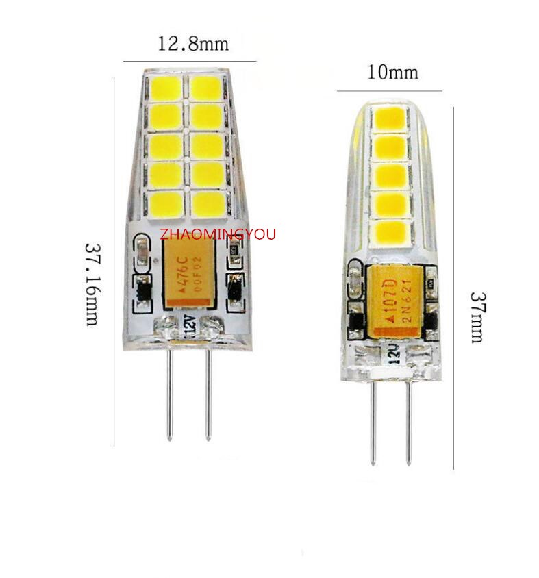 G4 LED-Birne 12V AC DC 4W 5W LED G4 Lampe Ampulle 10LED 20LED 360 Abstrahlwinkel 2835SMD Ersetzen Sie die 30W 40W Halogenlampe
