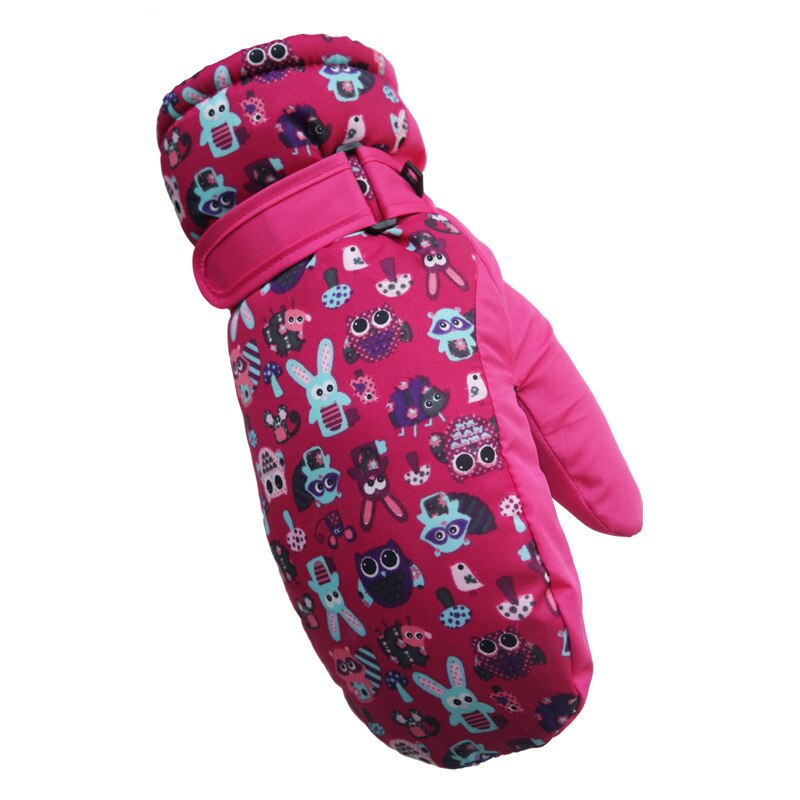 Kinderen Winter Handschoenen Kids Warm Winddicht En Waterdicht Warm Handschoenen Jongens & Meisjes Winter Warm Plus Fluwelen Dikker handschoenen: rosetu