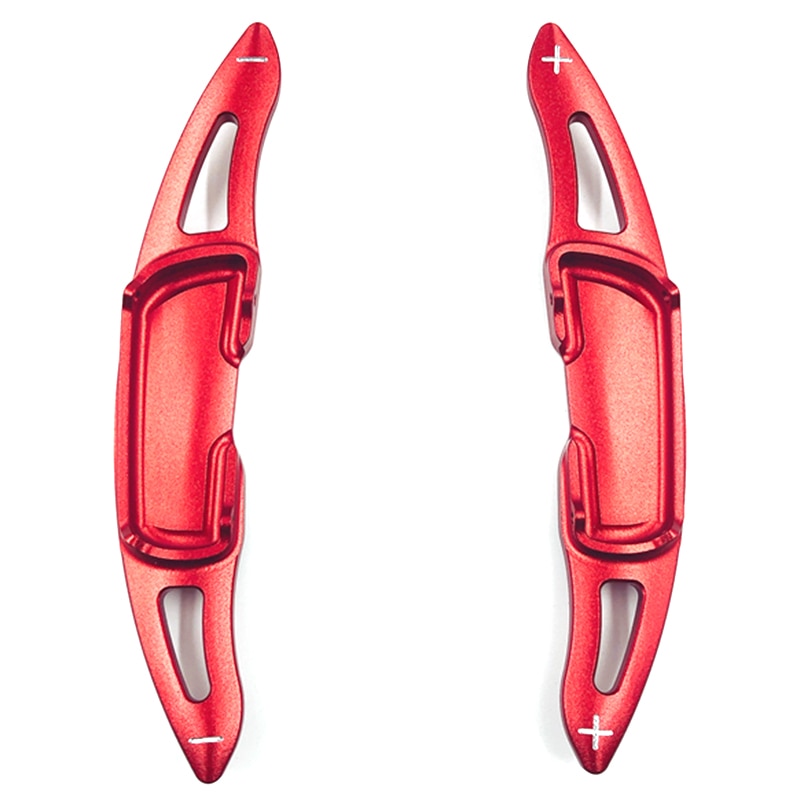 Aluminum Steering Wheel Paddle Shifter Extensions Covers 2 Pieces(Red) for Mazda 3 6 Axela Atenza CX-3 CX-5 MX-5 CX-9