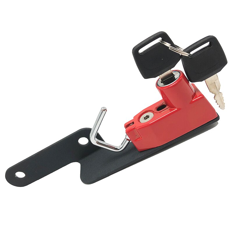 Trava lateral para capacete de motocicleta, gancho antirroubo com 2 teclas, para suzuki email gsxs1000 2015 2016 2017 2018 2019