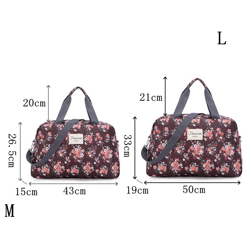 HMUNII bolso de viaje para mujer, de gran capacidad bolso de viaje, bolsa de equipaje de mano, organizador de ropa, bolso de viaje para chica, C1-03