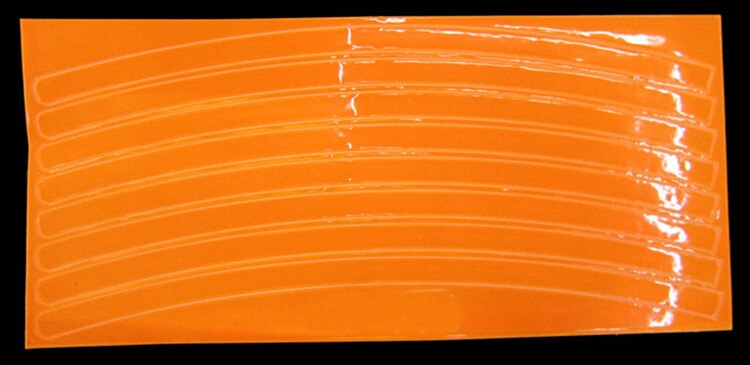 Fiets Reflector Tl Mtb Fiets Sticker Fiets Velg Reflecterende Stickers Decal Accessoires: Oranje